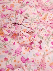 Monsoon Pink Fairy Garden Long Pyjamas & Scrunchie Set - Image 4 of 4