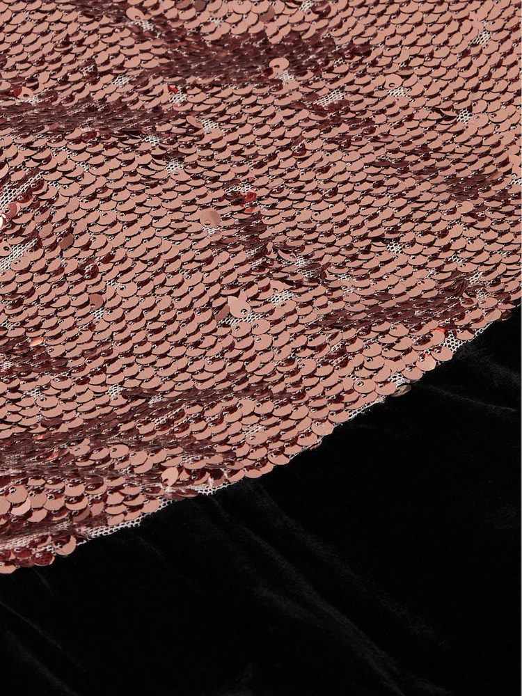 Monsoon Pink Sally Sequin Velvet Jumpsuit - Image 4 of 4 Monsoon Pink Sally Sequin Velvet Jumpsuit - Image 4 of 4