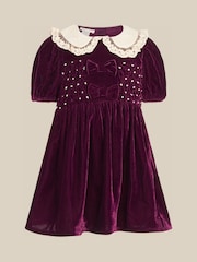 Monsoon Baby Smocked Bow Party Dress - Image 1 of 2