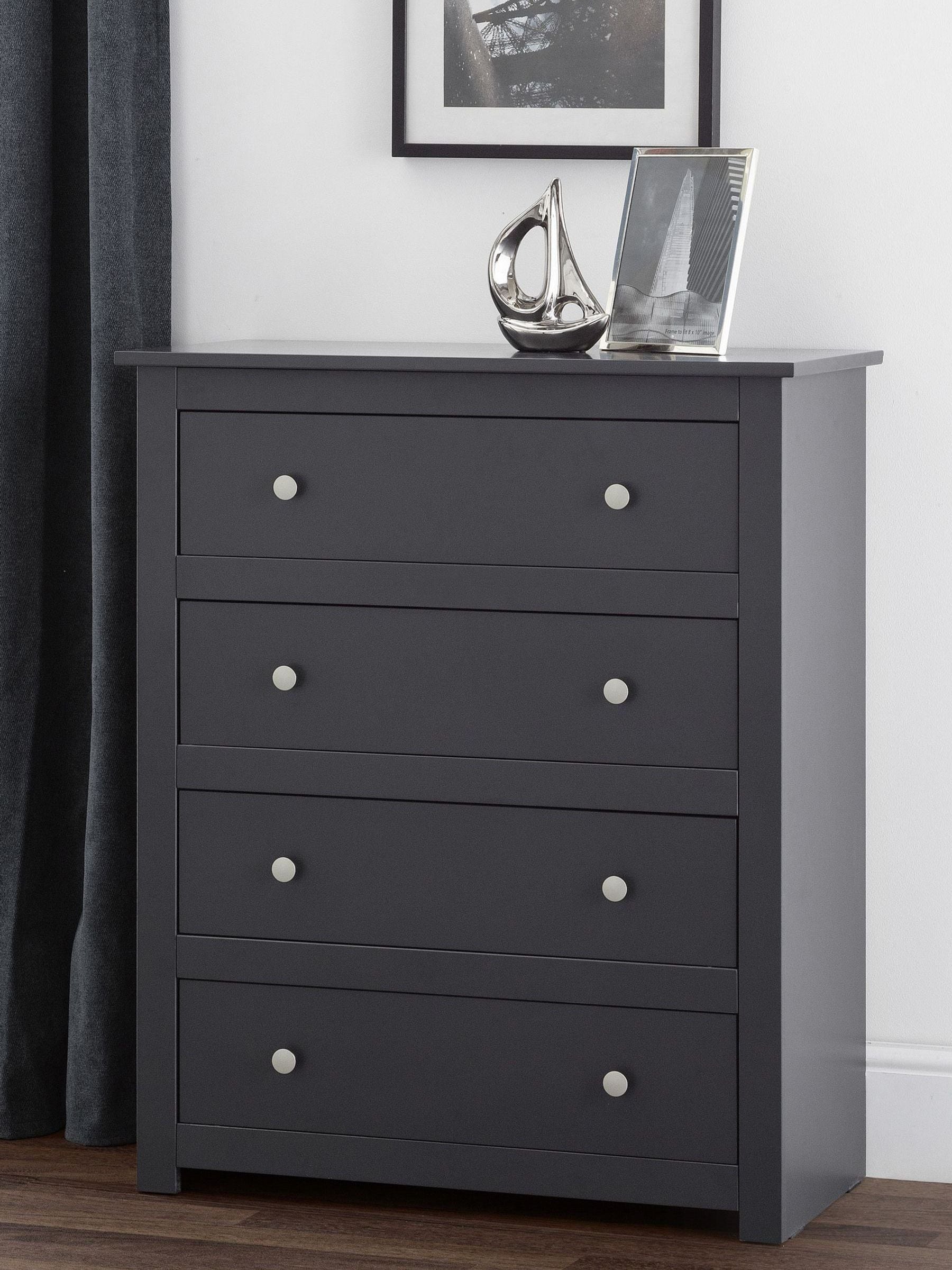 Julian Bowen Radley Chest Of Drawer - Anthracite / 850Mm - Image 6