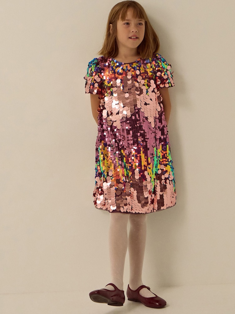 Monsoon Purple Sherbet Sequin Party Dress - Image 1 of 4 Monsoon Purple Sherbet Sequin Party Dress - Image 1 of 4