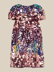 Monsoon Purple Sherbet Sequin Party Dress - Image 3 of 4