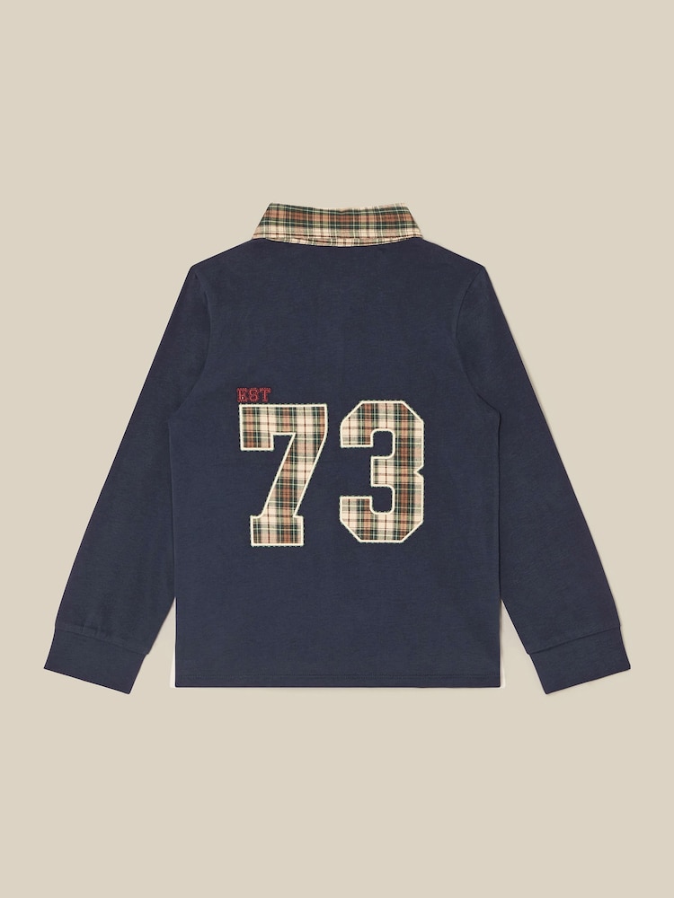 Monsoon Check Collar T-Shirt - Slika 2 od 3
