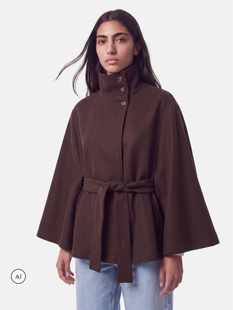 PIECES Cape Funnel Neck Jacket - Bild 1 von 4 PIECES Cape Funnel Neck Jacket - Bild 1 von 4