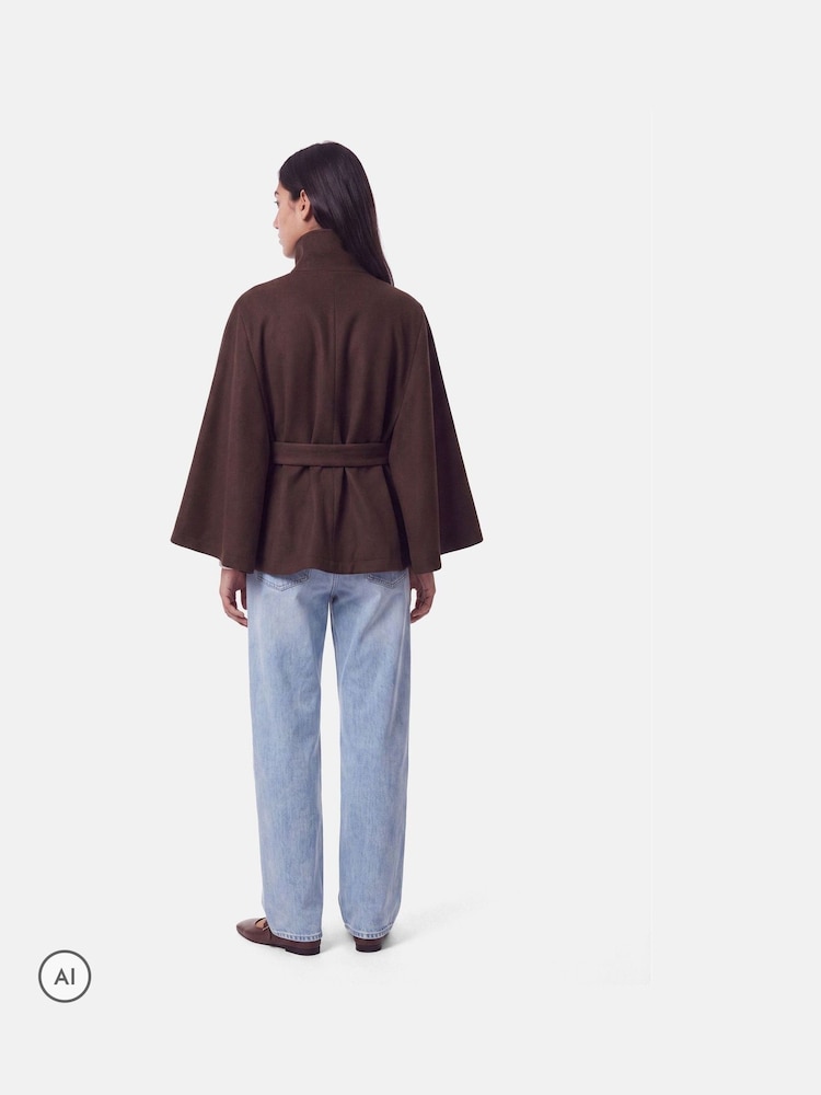 PIECES Cape Funnel Neck Jacket - Bild 2 von 4 PIECES Cape Funnel Neck Jacket - Bild 2 von 4
