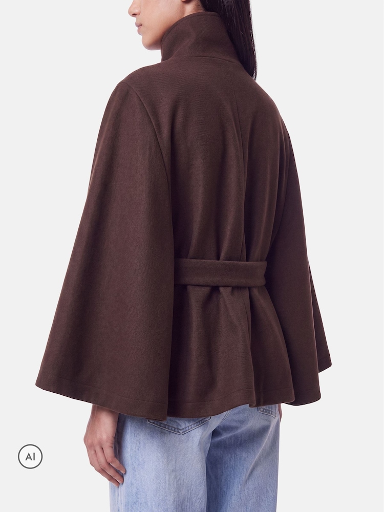 PIECES Cape Funnel Neck Jacket - Bild 4 von 4 PIECES Cape Funnel Neck Jacket - Bild 4 von 4