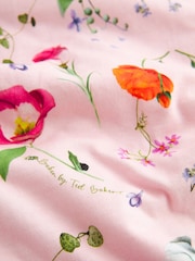 Baker by Ted Baker All Over Floral Print 100% Cotton Blanket - Image 3 of 6