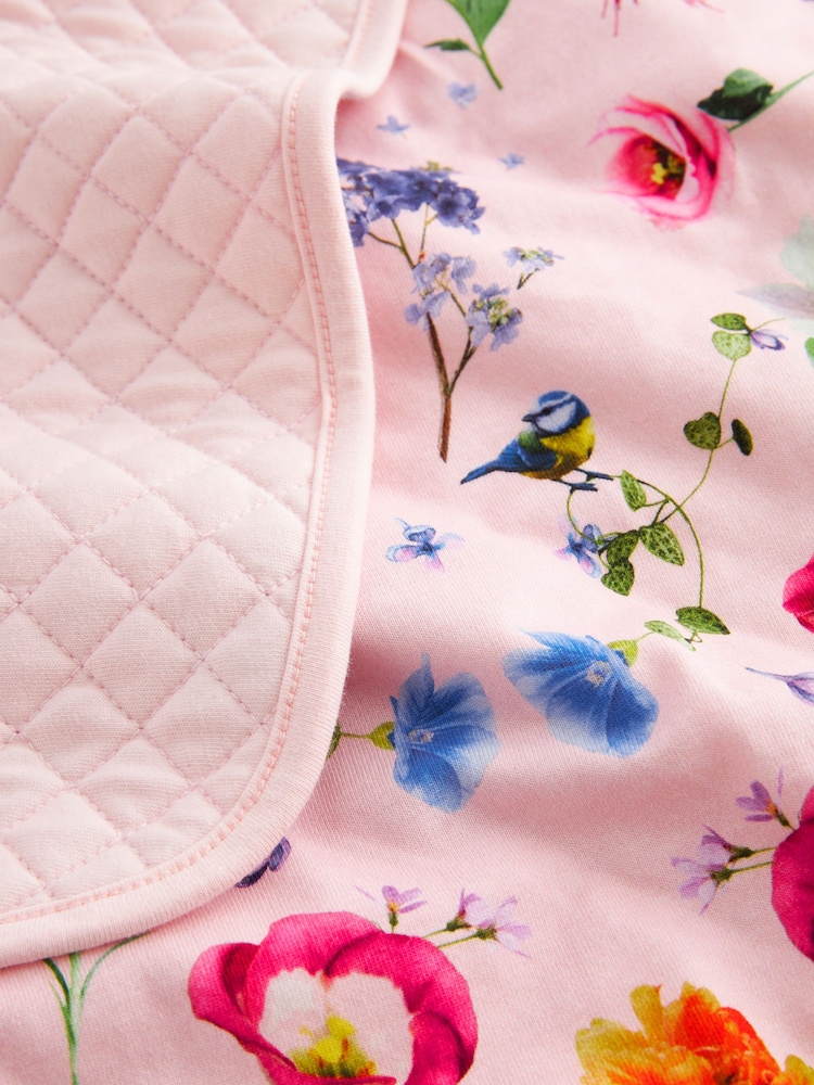 Baker by Ted Baker All Over Floral Print 100% Cotton Blanket - Image 4 of 6