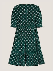 Monsoon Green Gracie Embellished Velvet Party Dress - Image 3 of 4