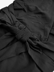 Mint Velvet Black Italian Fabric Tummy Control Plunge Swimsuit - Image 6 of 6