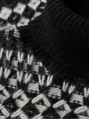Superdry Black Roll Neck Crop Knit Jumper - Image 5 of 6