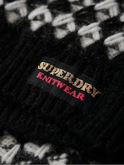 Superdry Black Roll Neck Crop Knit Jumper - Image 6 of 6