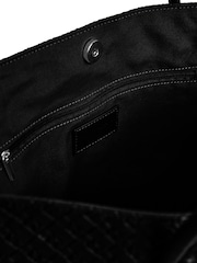 PIECES Black Braided PU Shopper - Image 3 of 4