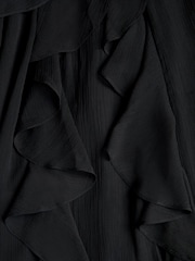 Noir - Robe de bal Monsoon Arizona Halter à volants - Image 3 de 3