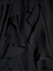 Qara - Monsoon Arizona Halter Ruffle Balo Donu - 4şəkildən 4 şəkil