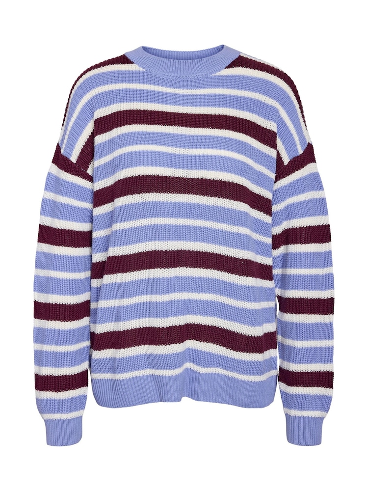 NOISY MAY Long-Sleeve O-Neck Striped Knit Jumper - Bild 4 von 4