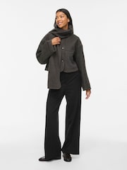 VILA Knitted Jacket with Scarf Detail - Image 3 de 7