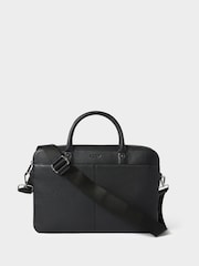 Osprey London Black The Jacob Leather Laptop Case - Image 1 of 6