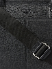 Osprey London Black The Jacob Leather Laptop Case - Image 4 of 6
