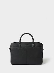 Osprey London Black The Jacob Leather Laptop Case - Image 5 of 6