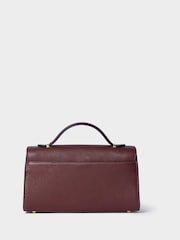 Osprey London Red The Hathaway Leather Top Handle Bag - Image 4 of 7