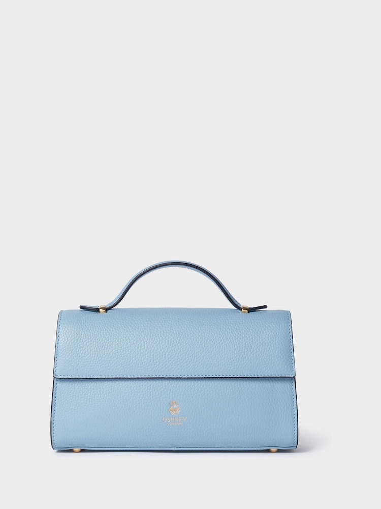 Osprey London Blue The Hathaway Leather Top Handle Bag - Image 6 of 6 Osprey London Blue The Hathaway Leather Top Handle Bag - Image 6 of 6