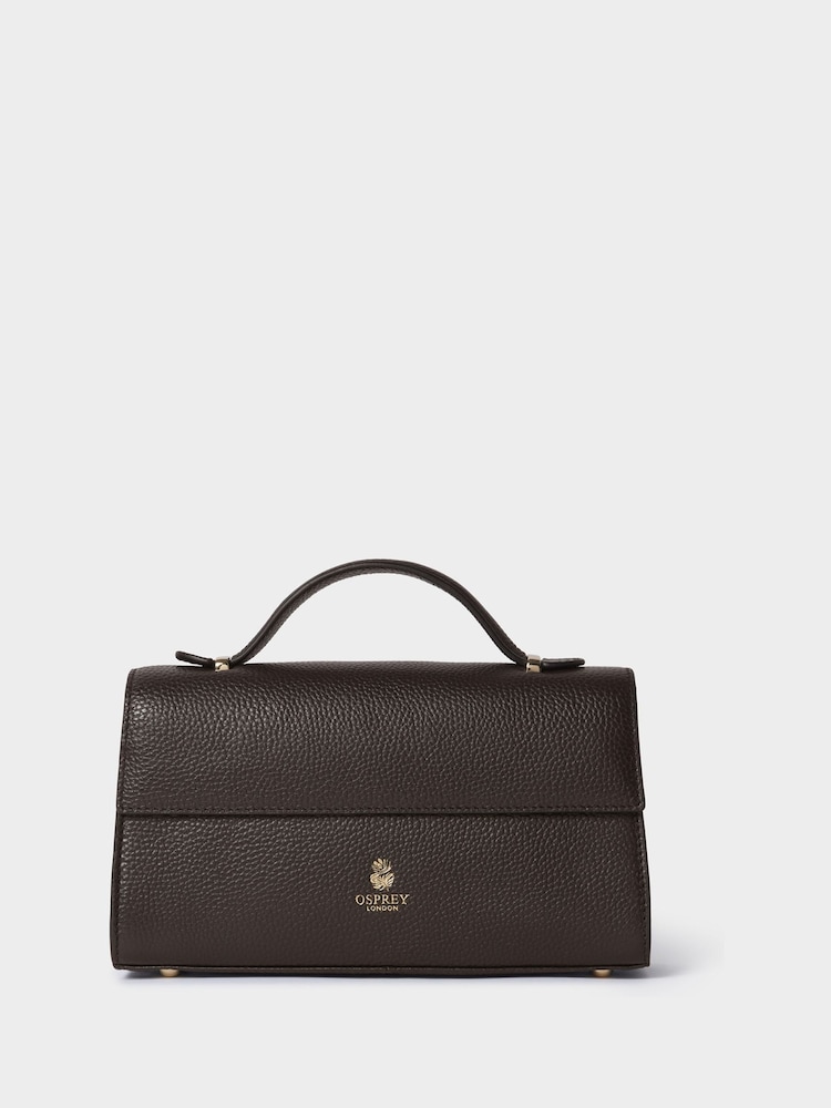 بني - حقيبة The Hathaway من الجلد بمقبض علوي من Osprey London - صورة 6 من 6