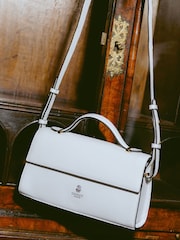 Osprey London White The Hathaway Leather Top Handle Bag - Image 1 of 8