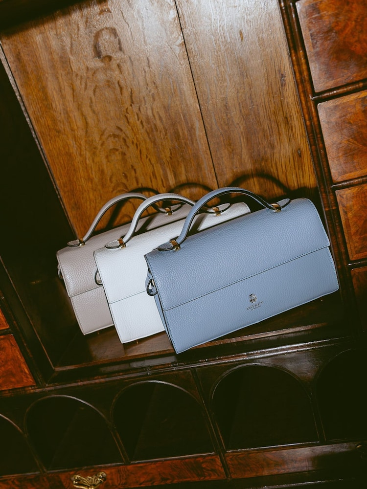 Osprey London White The Hathaway Leather Top Handle Bag - Image 2 of 8