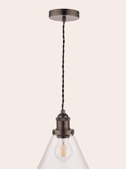Laura Ashley Pewter Isaac Pendant Ceiling Light - Image 4 of 6