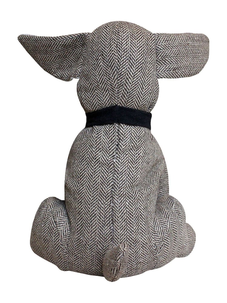 Riva Home Brown Herringbone Dog Doorstop - Image 4 of 4