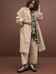 Oatmeal Revere Collar Coatigan - Image 2 of 7