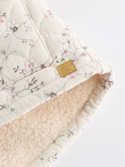 Cream Ditsy Floral Hooded Baby Ditsy Jacket (0mths-2yrs) - Image 6 of 7