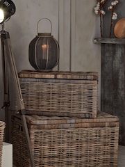 Pacific Set of 2 Grey Kubu Oblong Storage Chests - Image 1 of 3