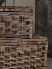 Pacific Set of 2 Grey Kubu Oblong Storage Chests - Image 2 of 3