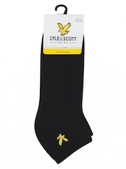 Lyle & Scott Black Trainer Socks 3 Pack - Image 3 of 3