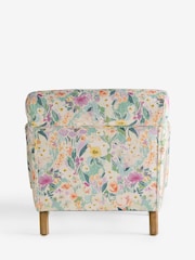 Boucle Chenille Picnic Floral Print Multi Lilly Armchair - Image 7 of 7