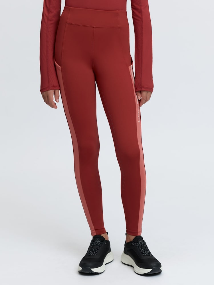 LeMieux Orange Young Rider Orla Pull Ons Russet Leggings - Image 1 of 4 LeMieux Orange Young Rider Orla Pull Ons Russet Leggings - Image 1 of 4