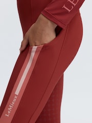 LeMieux Orange Young Rider Orla Pull Ons Russet Leggings - Image 3 of 4