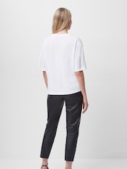 French Connection White Tally Organic Jersey Crew Neck T-Shirt - Image 2 of 6