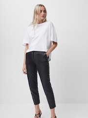French Connection White Tally Organic Jersey Crew Neck T-Shirt - Image 3 of 6