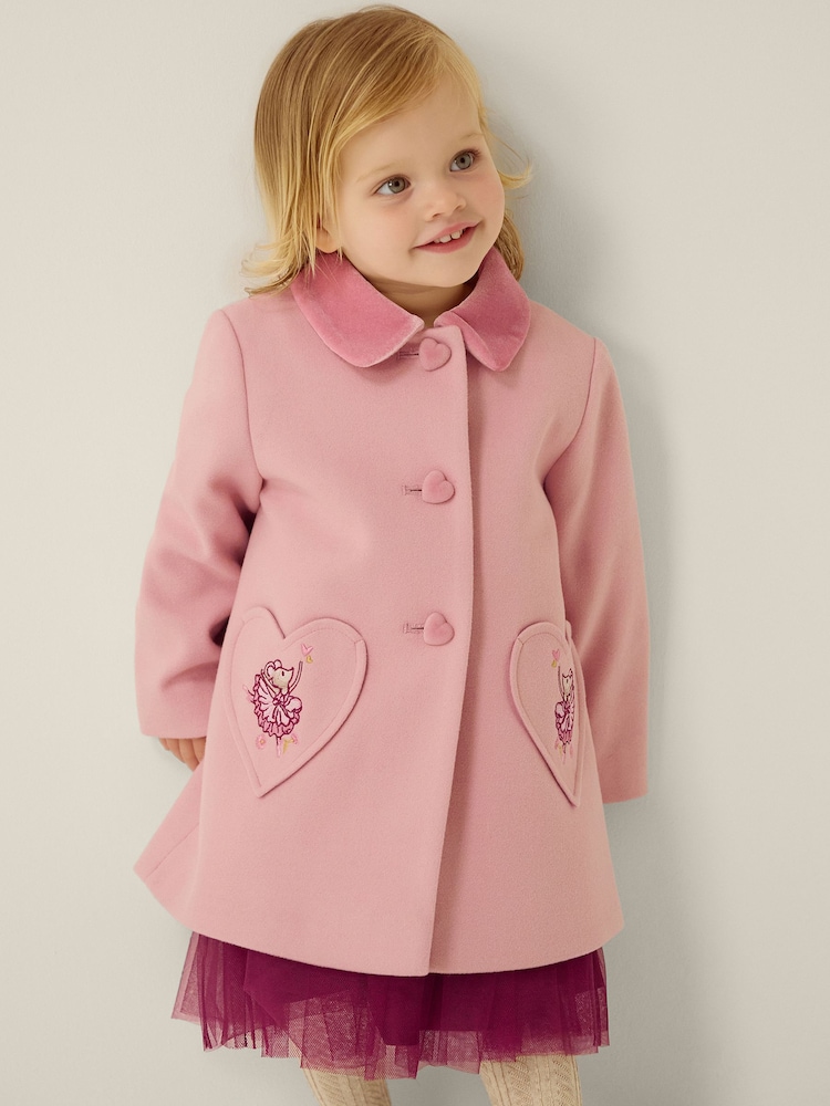 Monsoon Pink Baby Fairy Ballerina Coat - Image 4 of 4 Monsoon Pink Baby Fairy Ballerina Coat - Image 4 of 4