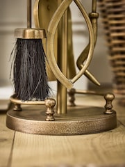 Dibor Antique Brass Tall Brass Companion Set - Image 3 of 5