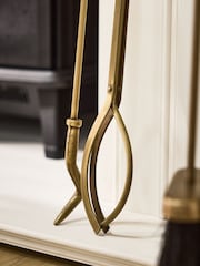 Dibor Antique Brass Tall Brass Companion Set - Image 4 of 5