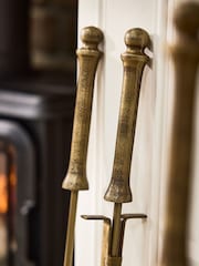 Dibor Antique Brass Tall Brass Companion Set - Image 5 of 5