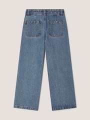 Monsoon Blue Butterfly Sequin Wide Leg Jeans - Image 2 of 3