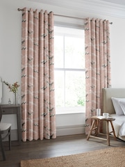 Laura Ashley Blush Pink Animalia Made to Measure Curtains - Image 2 of 9
