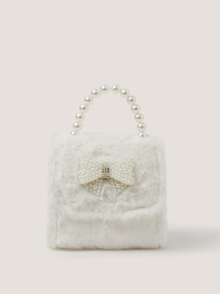 Borsa con fiocco di perle soffice Monsoon - Immagine 1 di 3