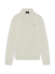 Lyle & Scott Cream Knitted Polo Shirt - Image 1 of 1