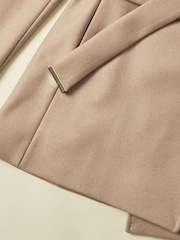 Ted Baker Brown Rosess Short Wool Wrap Coat - Image 4 of 5